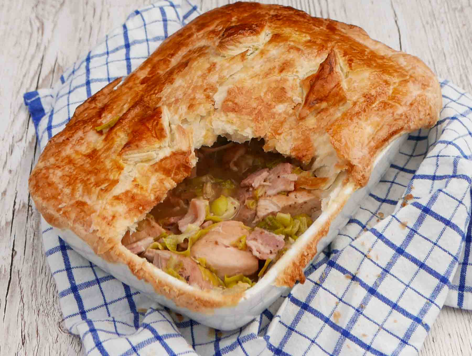 chicken ham and leek pie mary berry