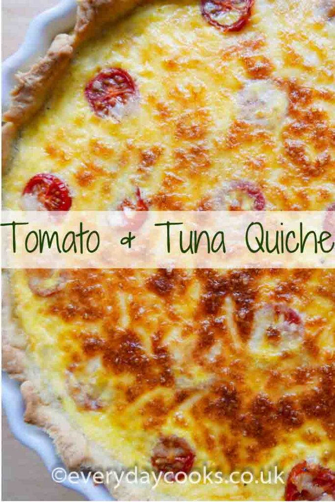 A whole Tuna and Tomato Quiche