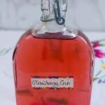 A bottle of Strawberry Gin