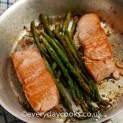 Pan-fried Lemon and Garlic Salmon with Asparagus