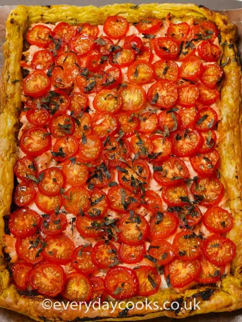 Salmon and Tomato Tart