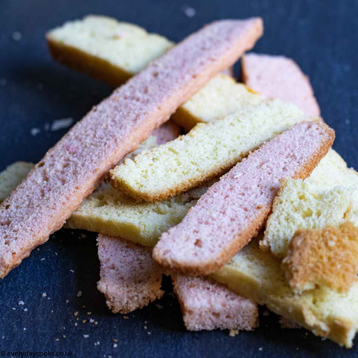 Easy Battenberg Cake trimmings