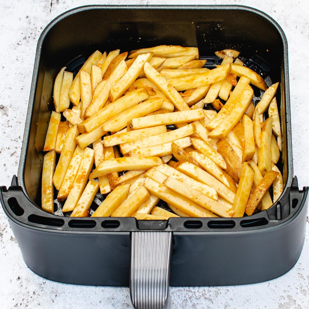 Chipped potatoes ready to cook